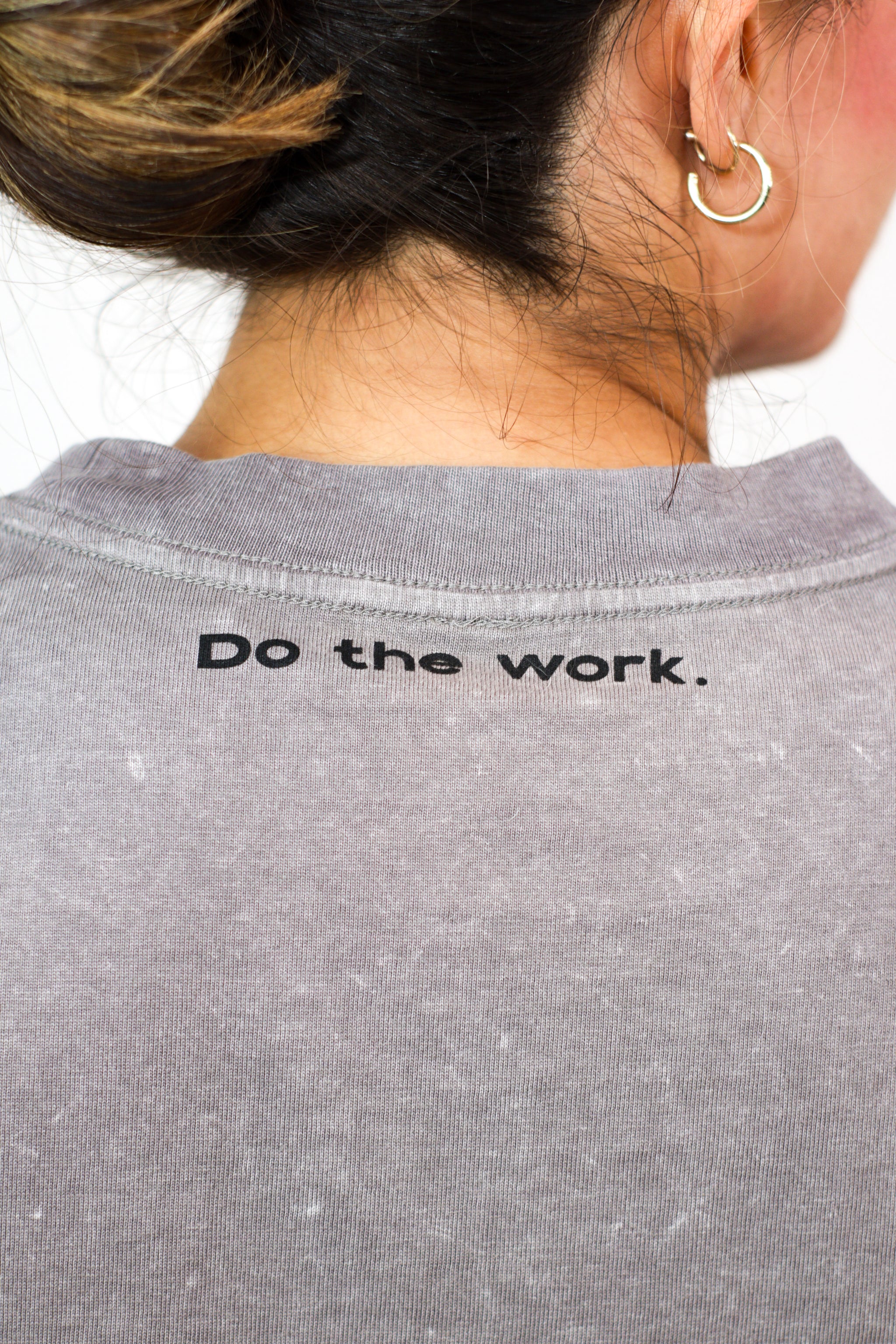 Basic Acid Wash Heavy Cropped Tee