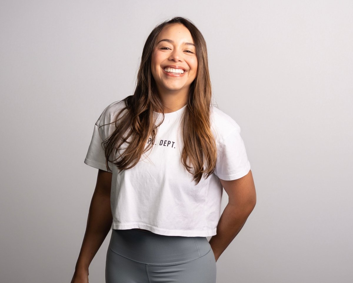 The Essential Comfort Crop Tee White - Complaint Department