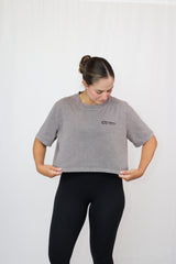 Basic Acid Wash Heavy Cropped Tee