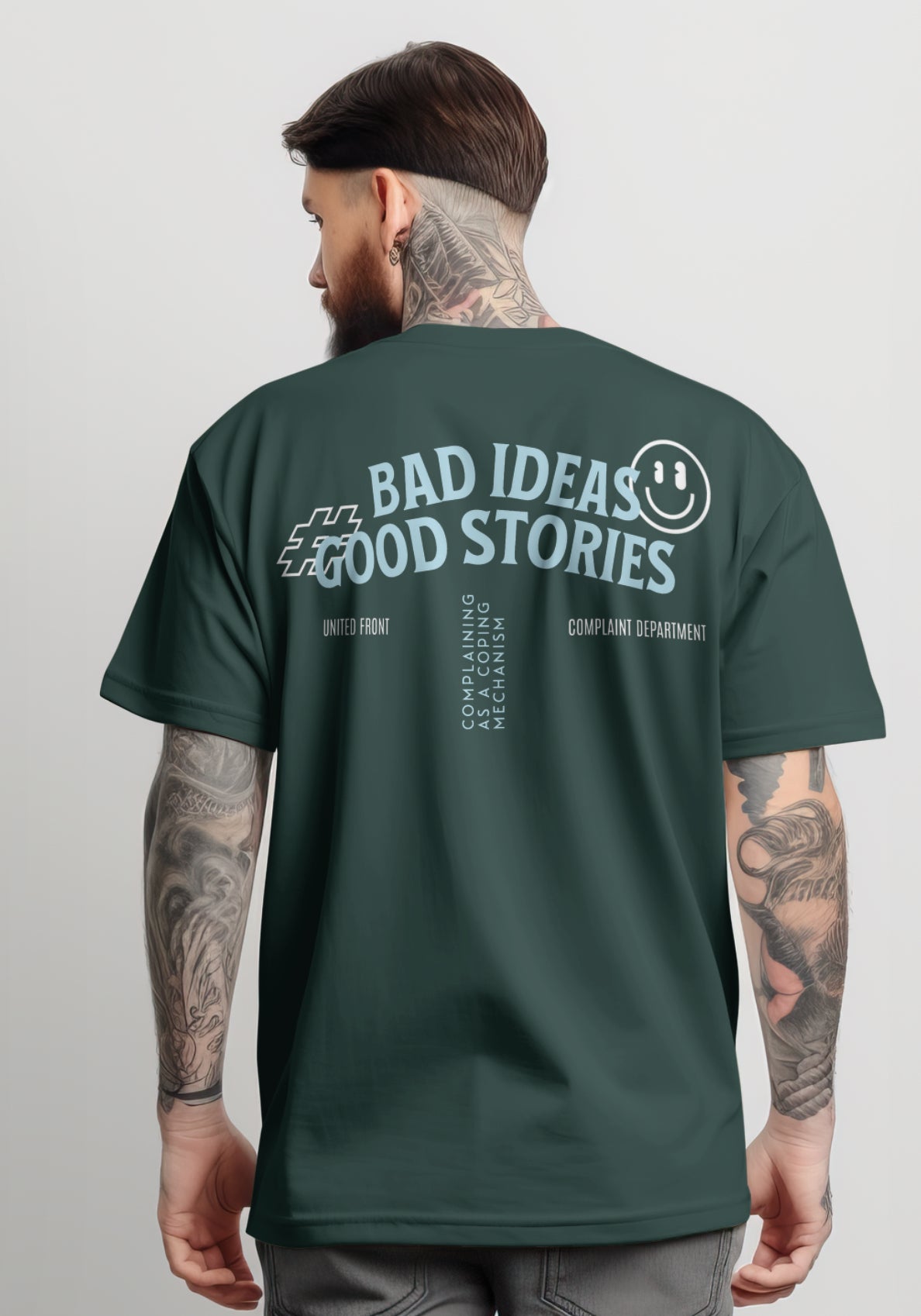 BAD IDEAS, GOOD STORIES OVERSIZED T-SHIRT