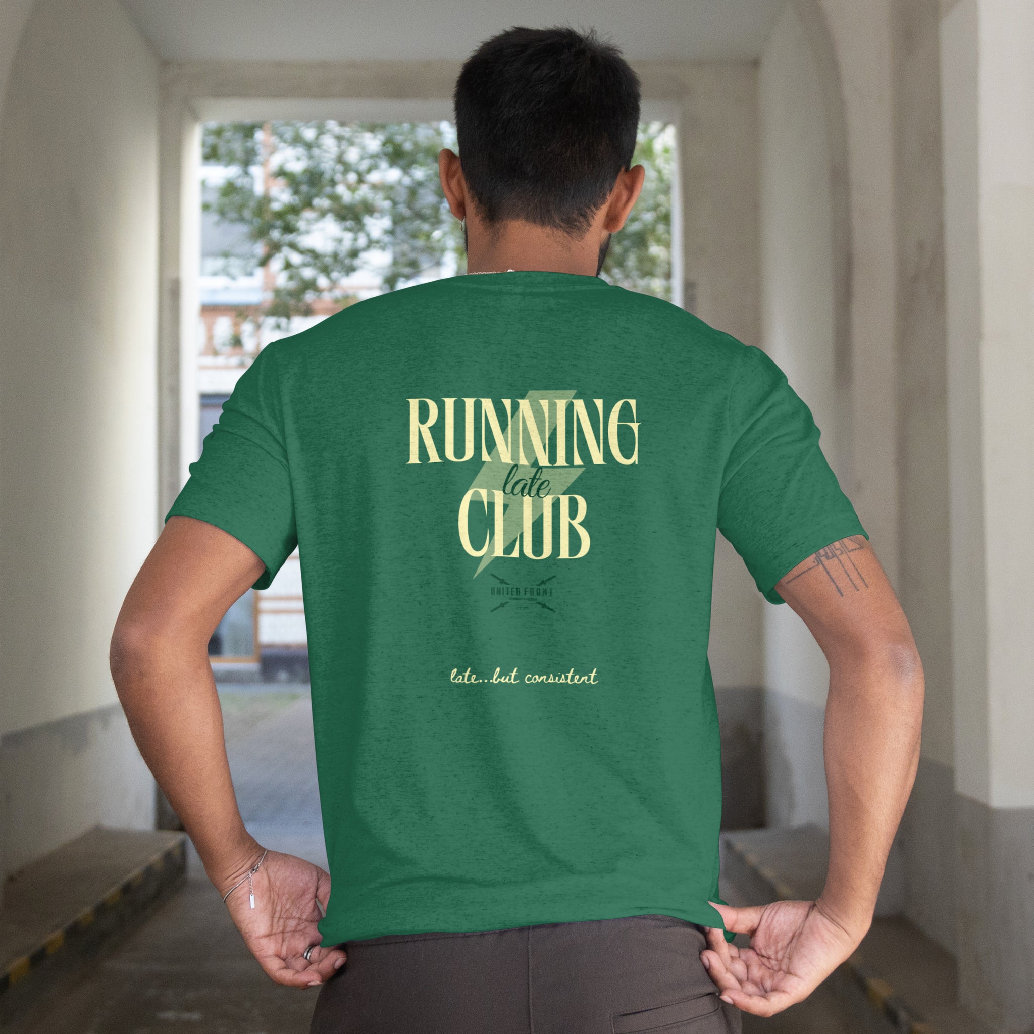 "Running Late Club" Performance Shirt